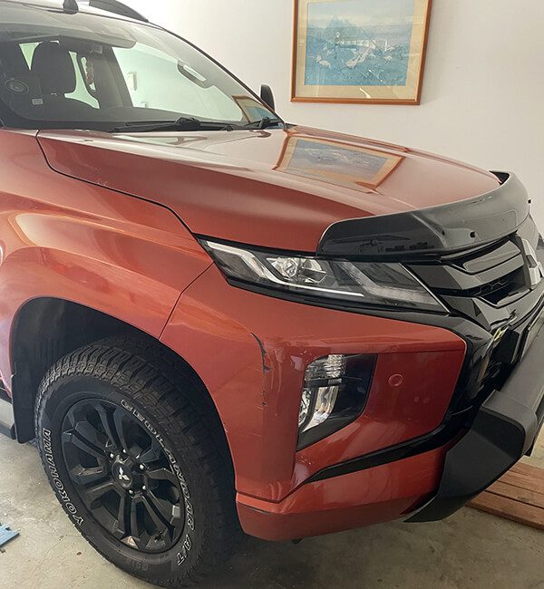 mitsubishi suv before repair