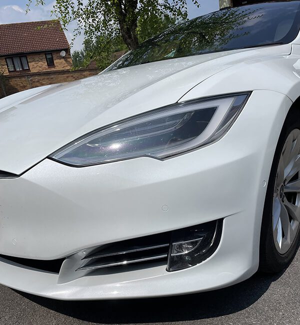tesla car after repair